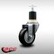 Service Caster 3.5'' SS Black Poly Wheel Swivel 1-7/8'' Expanding Stem Caster SCC-SSEX20S3514-PPUB-BLK-178 - alternate 2